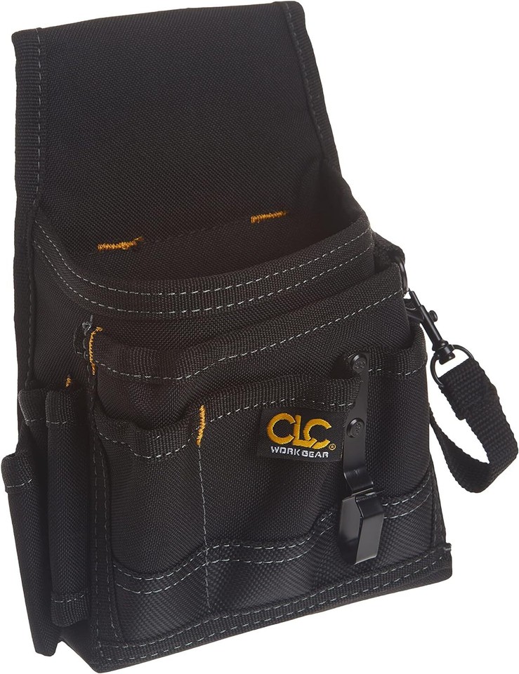 Custom Leathercraft CLC 1503 Small Electrical Maintenance Pouch , Black