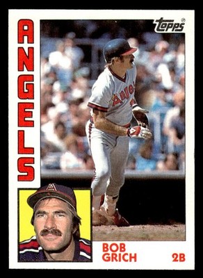 1984 Topps #315 Bob Grich Card California Angels