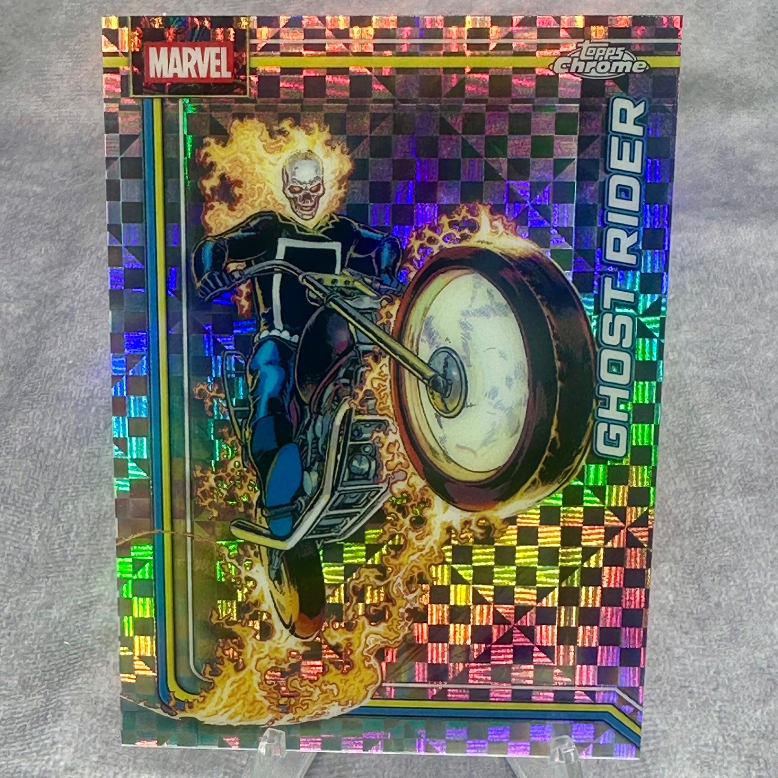 Ghost Rider #041 X-Fractor Foil 2026 Topps Chrome Marvel Comics Johnny Blaze