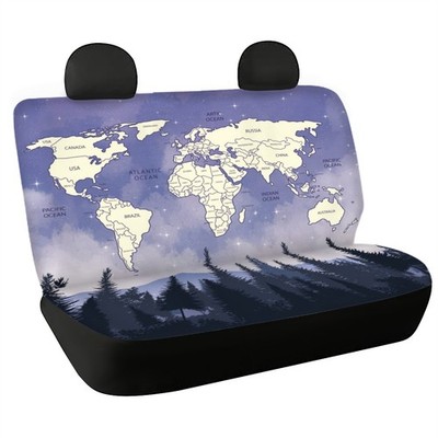 General Motors Map Printed Rear Seat Pollution Protection Cover-Multiple options