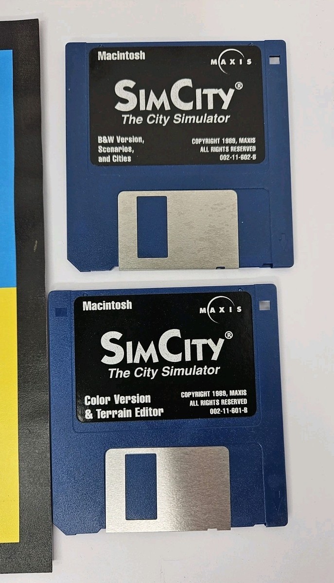 SimCity Supreme Mac Macintosh Floppy Disk The Cities Simulator