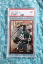 1996 Topps Finest Brian Dawkins Freshman Rookie RC #344 Eagles PSA 9