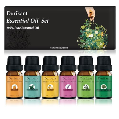 Essential Oil Set 100% Pure Natural for Diffusers Aromatherapy Humidifiers 60ml