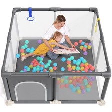Baby Playpen 47 47 Inch, Small Playpen for Babies and Toddlers Playards Indoor