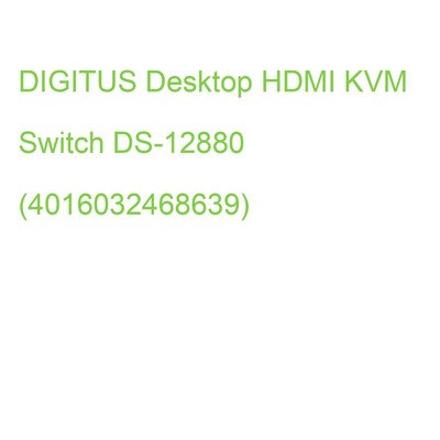 DIGITUS Desktop HDMI KVM Switch DS-12880 (4016032468639)