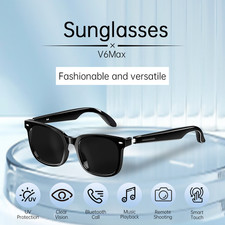 Stylish smart glasses with blue light blocking, music playback, call functions