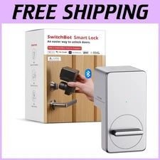 Bluetooth Smart Lock for Front Door, Keyless Entry - Silver