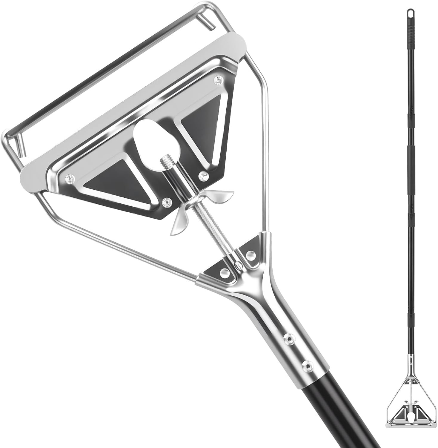 KeFanta 60" Metal Mop Handle Commercial Heavy Duty, Quick Change Industrial M