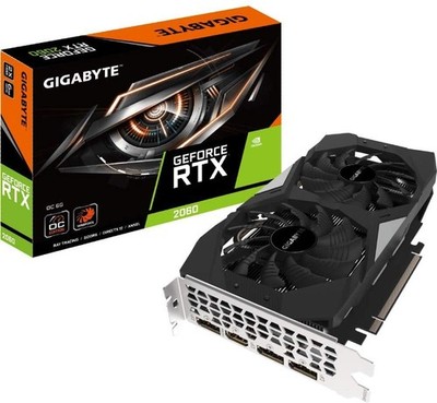 GIGABYTE Gv-N2060OC-6GD GeForce RTX 2060 OC GG Grafikkarte 2X Windforce Lüfter