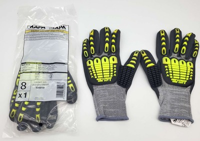 #ad Mapa Exonit 535 Impact amp; Cut Resistant Work Gloves Medium Oil Repellant 2 Pair $19.73