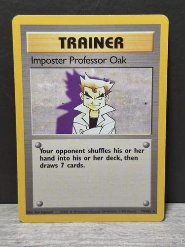 Pokémon TCG Imposter Professor Oak – Base Set Rare 73/102