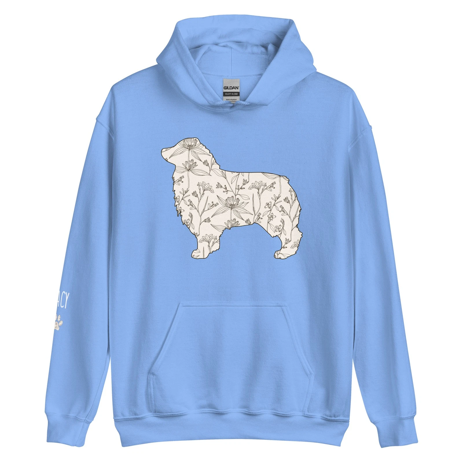 Custom Australian Shepherd Hoodie Sweatshirt Aussie Personalized Dog Name Gift