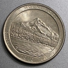 2010 P AMERICA THE BEAUTIFUL MOUNT HOOD OREGON QUARTER. LOW MINTAGE.