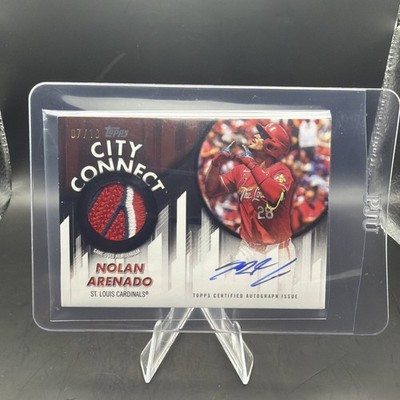 2026 Topps Series 1 City Connect Patch Nolan Arenado/10 Autograph Balck Parallel