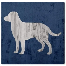 The Oliver Gal Artist Co. Animals Wall Art Canvas Prints 'Rustic Dog Love Den...