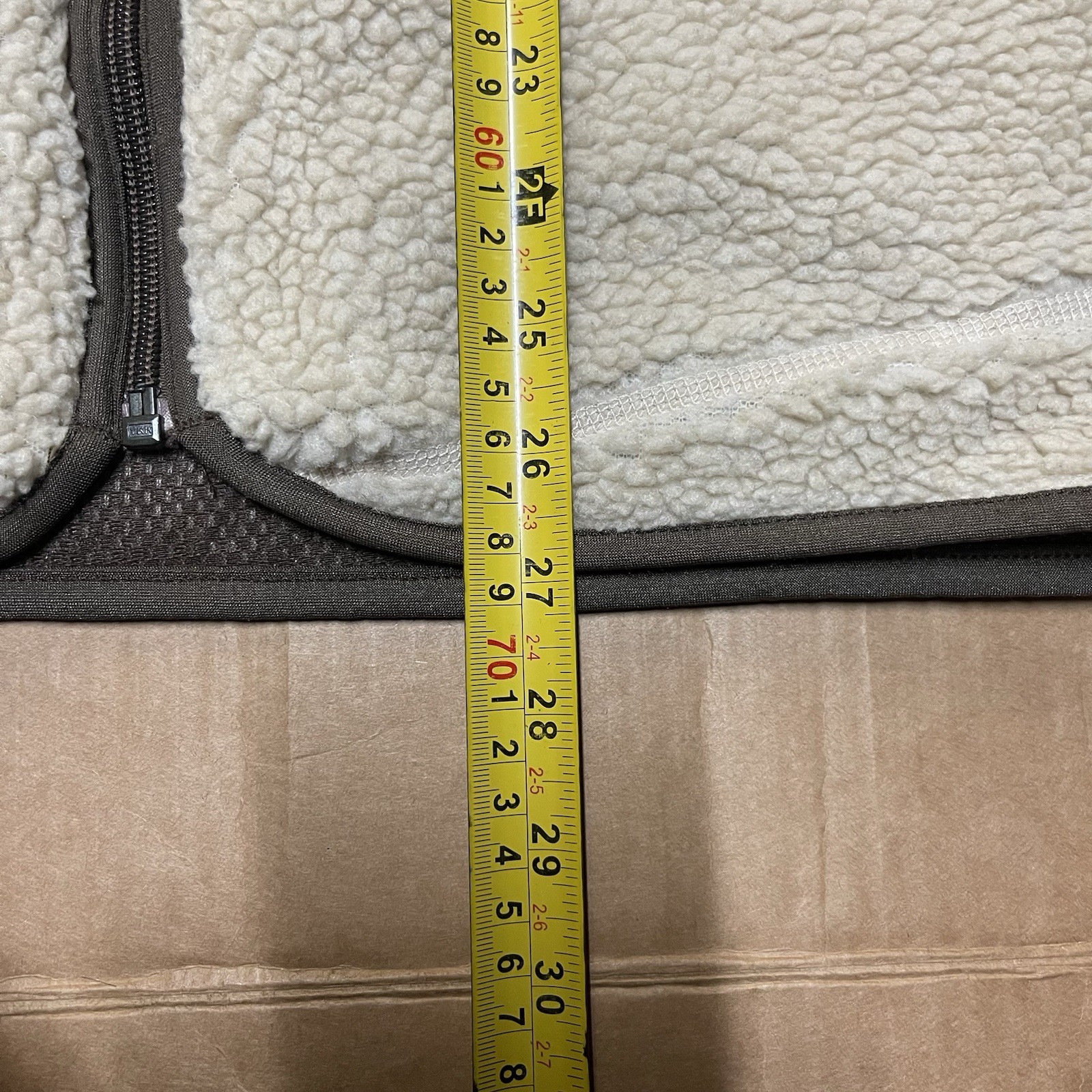 Patagonia Retro Fleece/Sherpa Vest Natural Deep Pile Cream Brown Men's Sz L