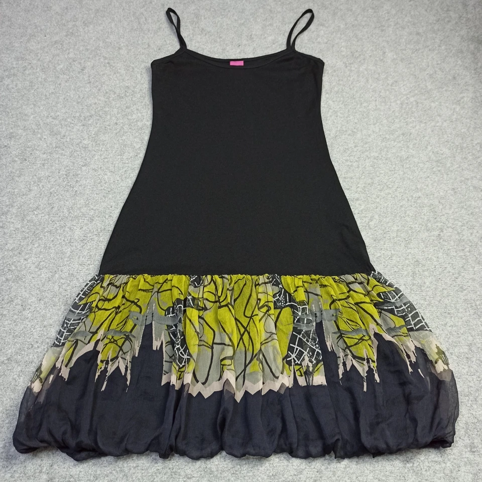 Save-The-Queen Robe Femme M Ultra Cintrée Crêpe de Soie Mousseline Noir - Photo 1/4