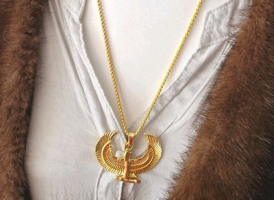 Halskette UNISEX ISIS  Ägypten goldfarben Modeschmuck