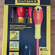 STANLEY FATMAX Insulated 6pc Mixed Drive Screwdriver Set T25 Red/Yellow