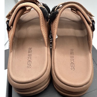 Seichi Sandni Sandoru Sandals,Mocha Slide, Neoprene Rubber 