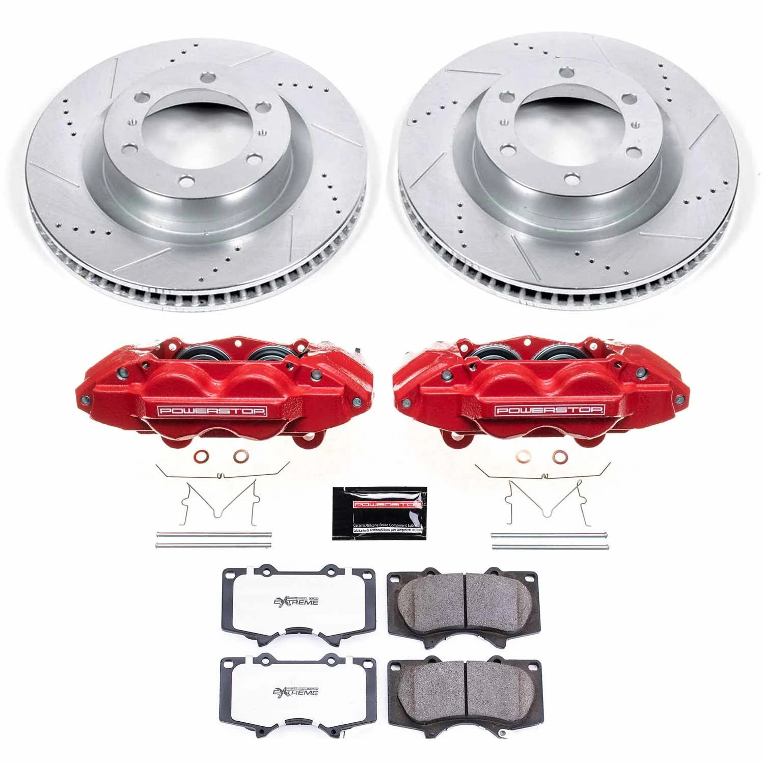 Power Stop KC5873-36 Z36 Extreme Performance Truck And Tow 1-Click Brake Kit w/C