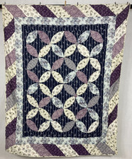 Vintage Ręcznie robione piękne okno katedry Kwiatowa wielokolorowa kołdra 200x160 cm