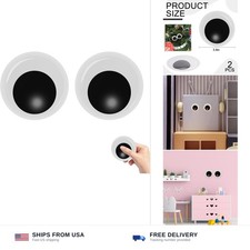 3.9 inch googly eyes self adhesive 2 pack black white plastic wiggle craft