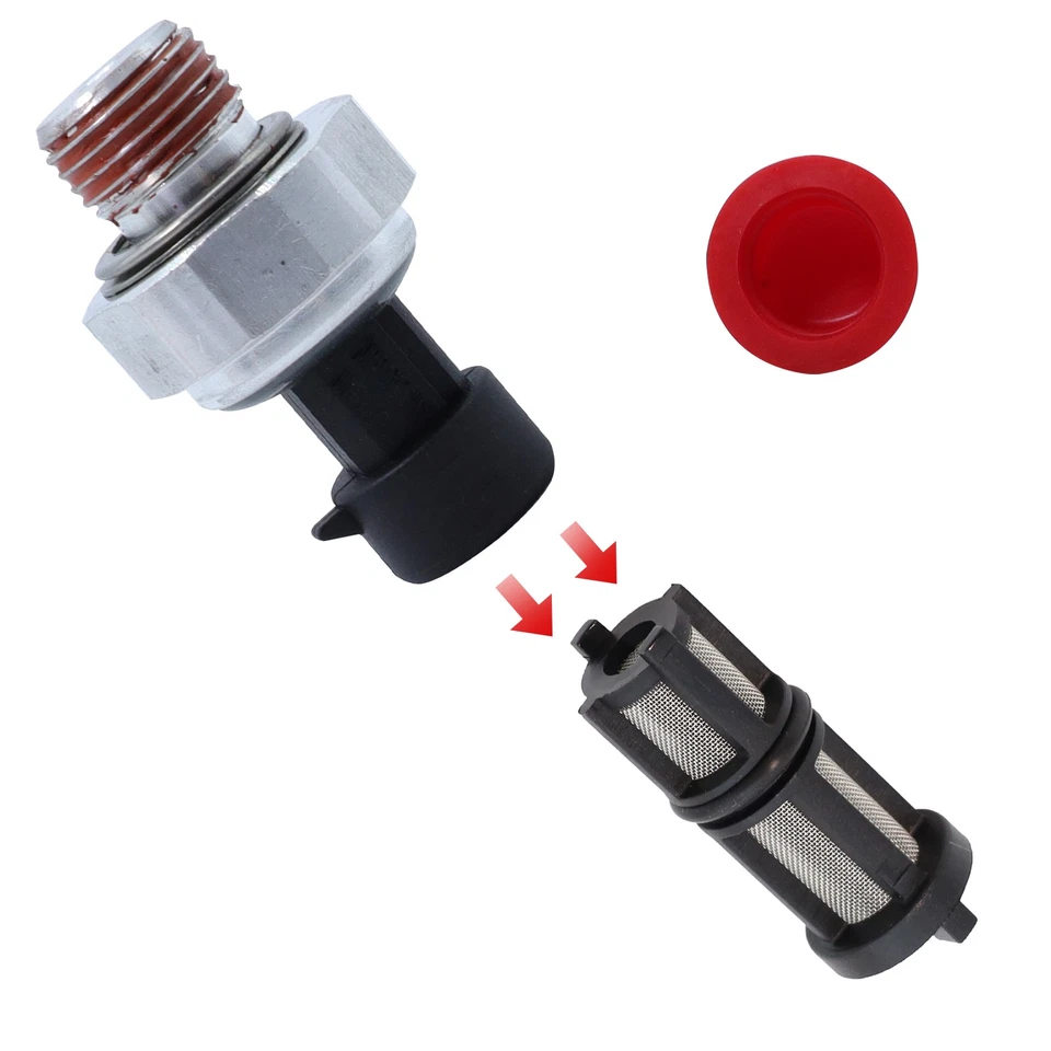 New 1 X Oil Pressure Sensor Switch For Chevy Silverado GMC Sierra 03-08 W/Filter - Изображение 2 из 4