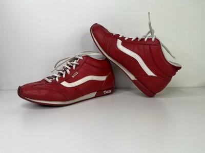 Vintage Vans Red leather  66 Size 8 Women s 45394-73 Free Shipping USA