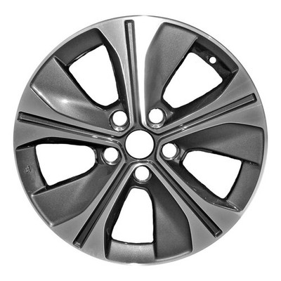 Refurbished 17x6.5 Machined Medium Charcoal Wheel fits 2018-2023 Nissan Leaf