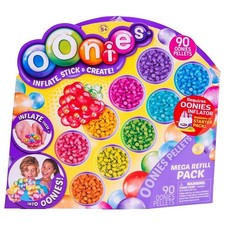 Oonies Mega Refill Pack Multi Colors Inflate Stick Create Random Color 90 Pellet