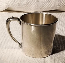 Oneida Community Ltd. Silver Plate Baby Cup with Ornate Handle