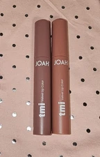 Lot of 2 Joah TMI Velvet Lip Color Lipstick - Messy Hair & WYD? - NWOB Full Size