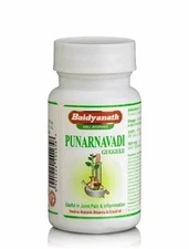 5 x Baidyanath Punarnavadi Guggulu 100% Herbal 80 Tabs Each Exp 2028