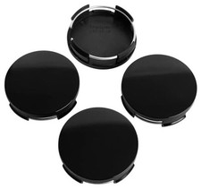 Car Wheel Center Cap Kit Outer 63mm 2.5 inches Outer 63MM , Inner 61MM Black