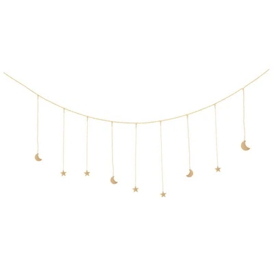 Sterne Mond hängen Ornament Hintergrund Wanddekoration Wohnzimmer DIY Anhänger - Bild 1 von 4