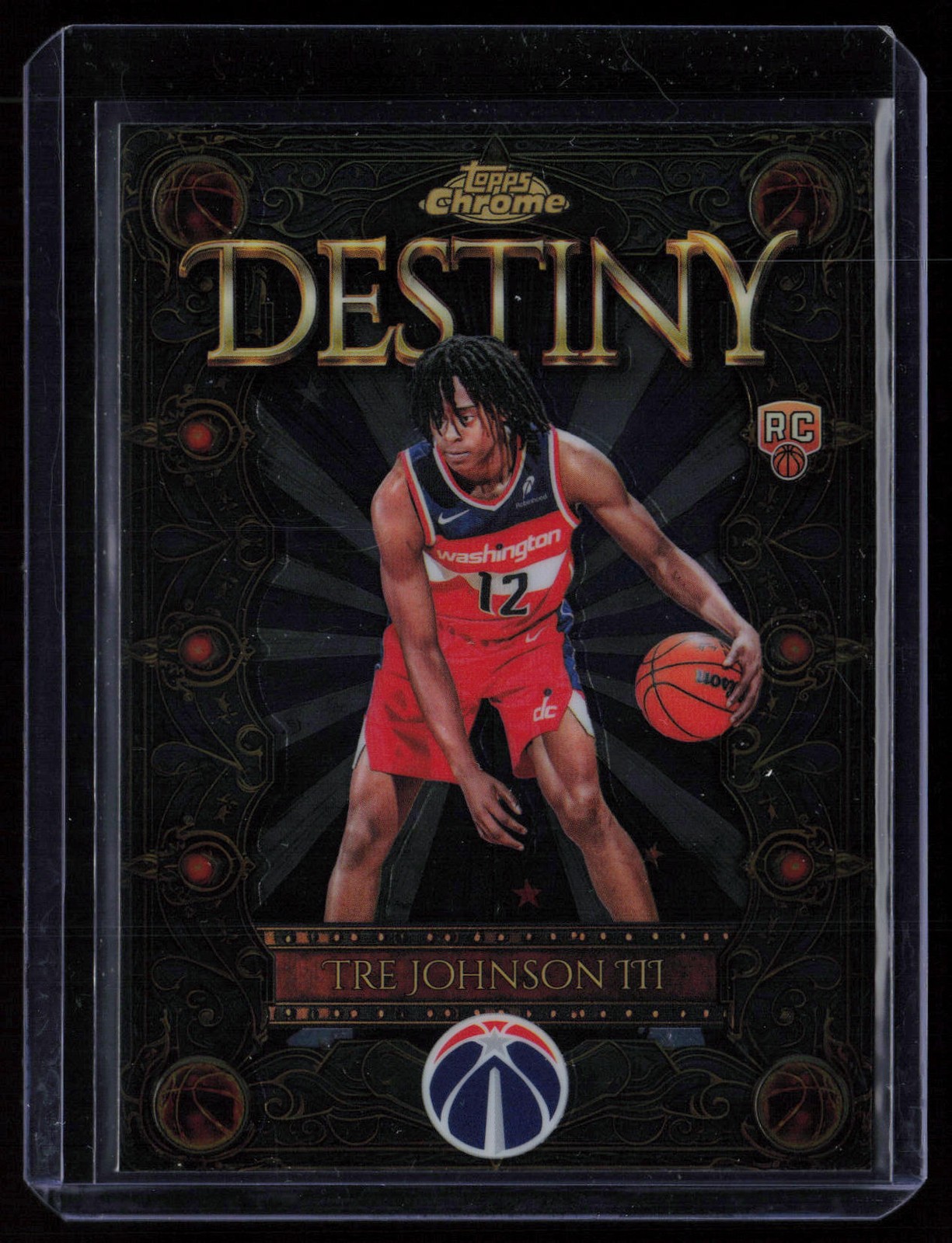2025-26 Topps Chrome Destiny Tre Johnson III #D-6 Washington Wizards
