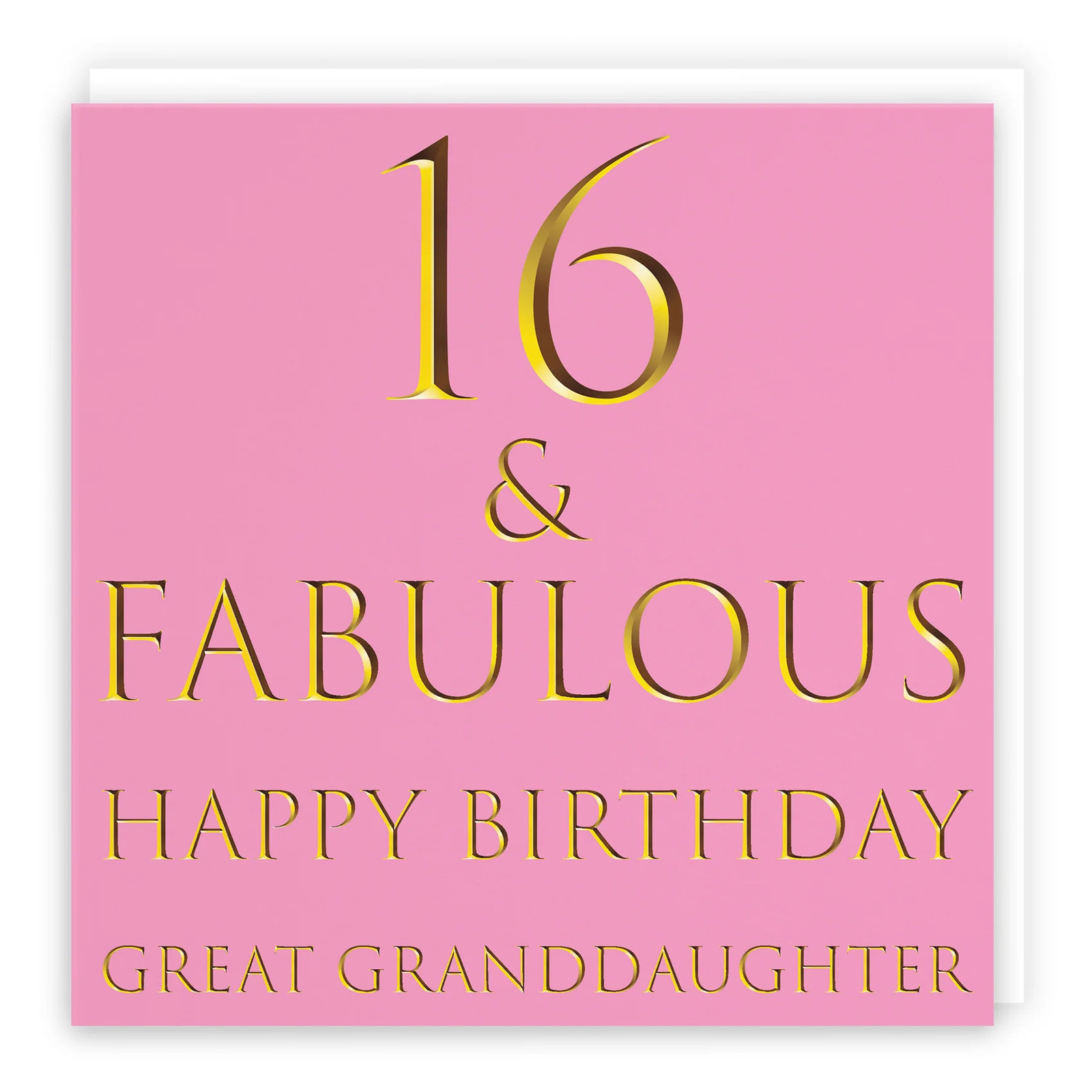 16th Great Granddaughter Birthday Card Fabulous
