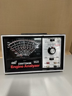 Vintage Sears Craftsman Engine Analyzer 61 21040 with Accessories Solid State