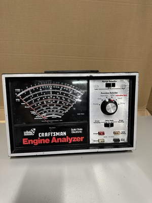 #ad Vintage Sears Craftsman Engine Analyzer 61 21040 with Accessories Solid State $40.00