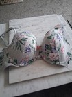 Cacique 44D Lightly Lined Womens Bra NWT Gray Floral — photo 1