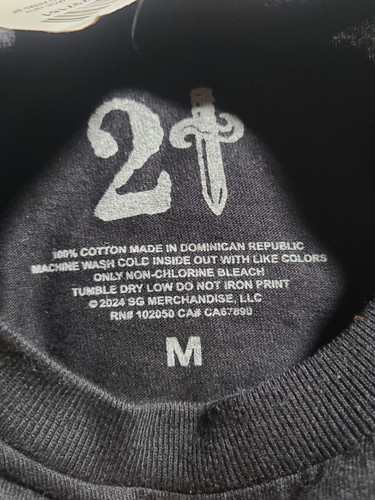 Neu mit Etikett 21 Savage Grafik kurzärmliges T-Shirt schwarz Größe M Medium - Bild 6 von 9