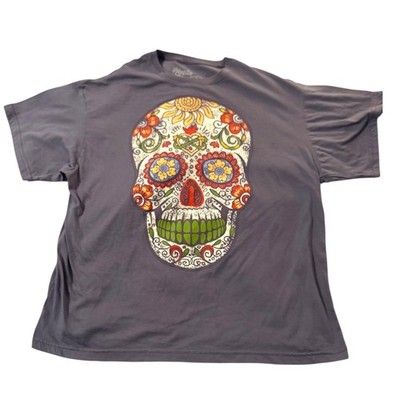 Hasta Siempre Women's Floral Skull Graphic T Shirt day of the dead Halloween