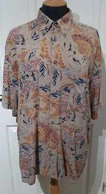 Vintage, Tony D Shirt Maker, Short Sleeve Shirt, Unique Funky Pattern - Image 1 of 4