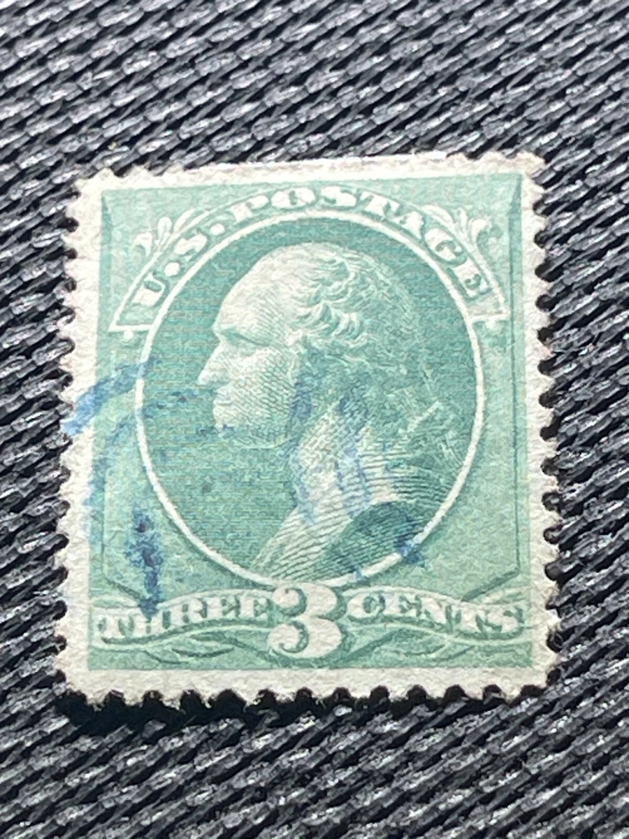 米国アンティーク切手 1861年 使用済 ジョージ・ワシントン 3￠切手 米国アンティーク切手 1861年 使用済 ジョージ・ワシントン 3￠切手