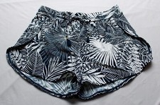 Jantzen Women's Drawstring Cover-Up Swim Over-Short CA4 Marine Leaf Size 8 NWT