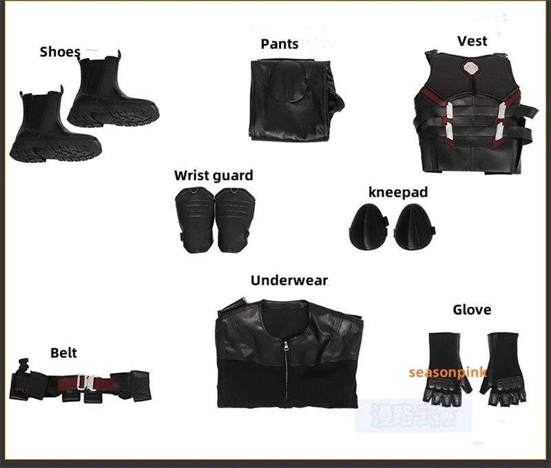 Lote de Botas Deadpool 3 Lâminas Fantasia Cosplay Fantasia Masculina Halloween Show Top Pants - Imagem 2 de 4