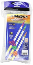 Estes 2435 - 3 Bandits Model Rockets - Includes 3 Beginner Skill Level Rockets