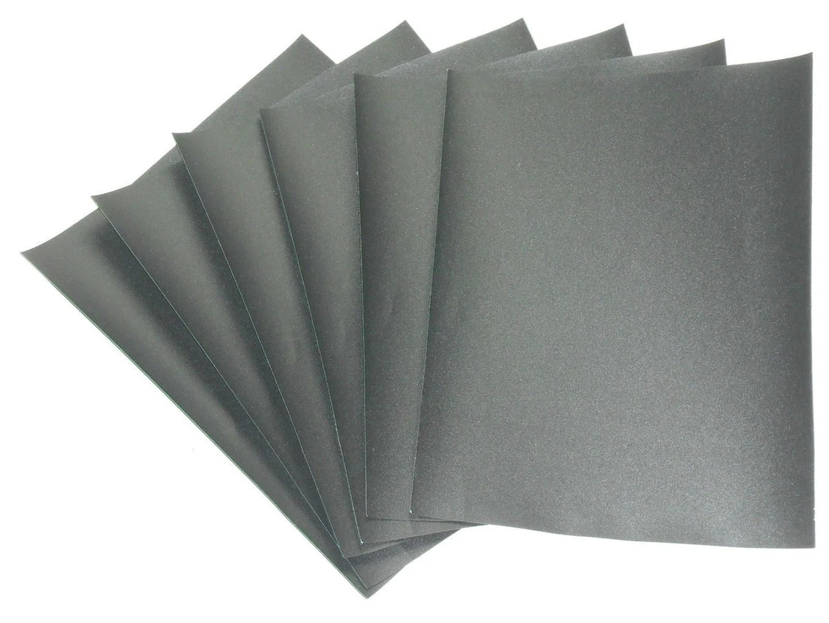 P180 P400 P800 P1200 Grit Single Sheets Wet and Dry Sand Paper Hard Wearing