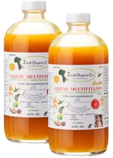 Juka Organics - Liquid Multivitamin - 16 oz Glass Bottle (2 PACK)